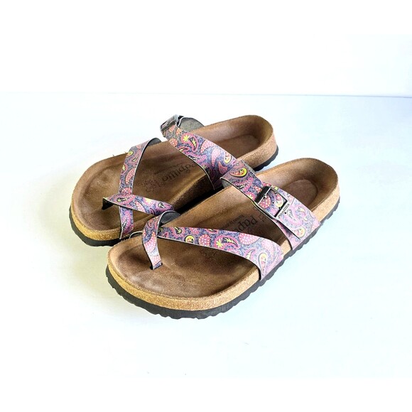 Birkenstock PAPILLIO Sandals Crystal Rose Paisley Birko Flor 41 10.5 11 Regular - Picture 2 of 11
